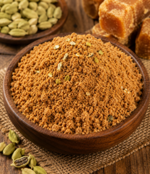 Premium Elaichi Flavor Jaggery Powder | 500 Gram